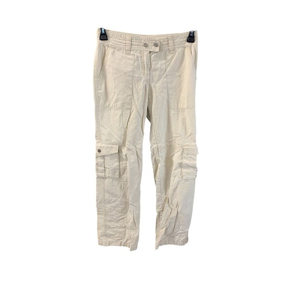 Daisy Fuentes Womens 2 Khaki Beige Tan Cargo Casual Pants - Picture 1 of 6